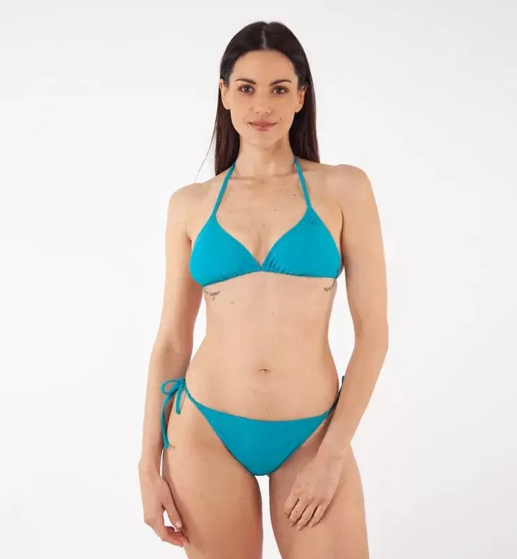 Top triangolo con coppa eco bikini in nylon rigenerato ECONYL®