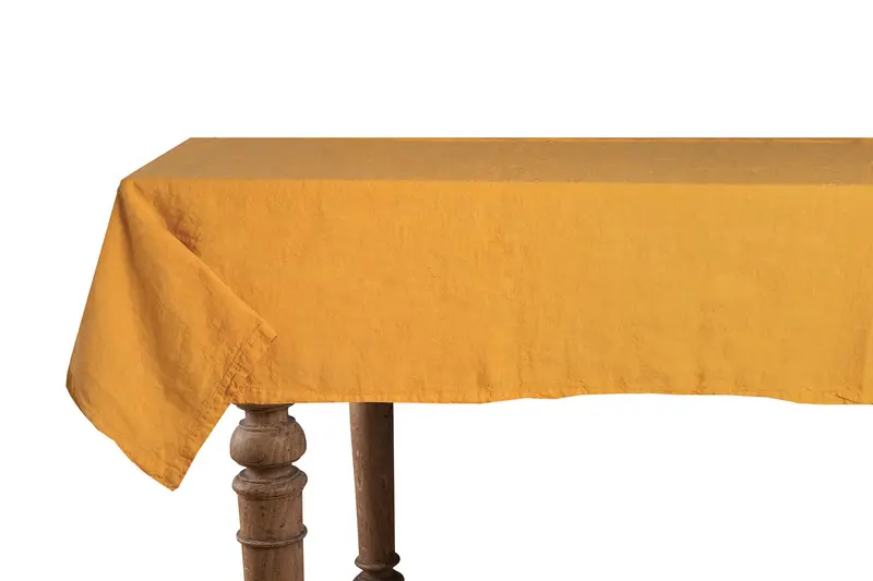 Tovaglia da tavola in 100% puro lino lavato delavè stone washed morbido resistente elegante made in italy  OCRA