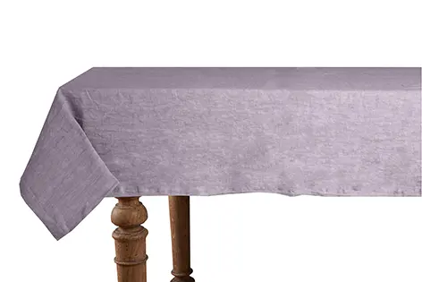 Tovaglia da tavola in 100% puro lino lavato delavè stone washed morbido resistente elegante made in italy VIOLETTA