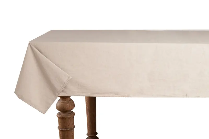 Tovaglia in misto lino tinta unita morbida resistente elegante made in italy NATURALE MELANGE