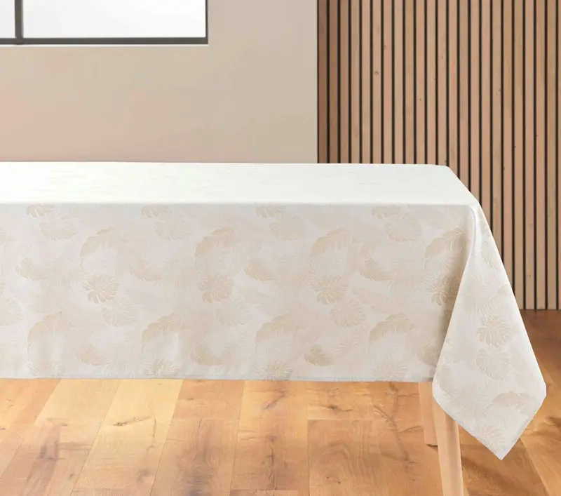 Tovaglia rettangolare jacquard enola naturale | Rohome