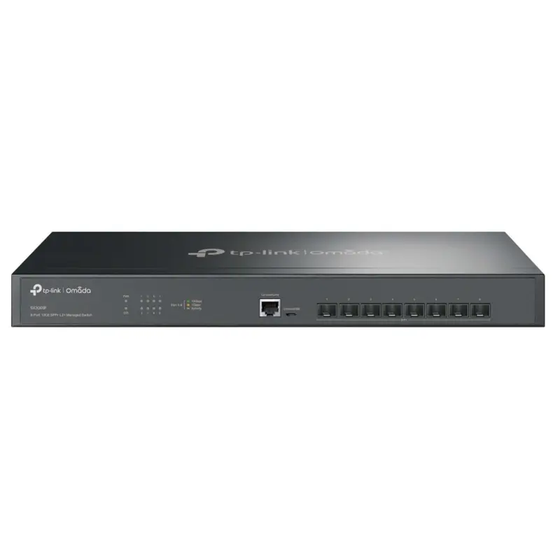 TP-Link Omada SX3008F switch di rete Gestito L2/L3 Nero