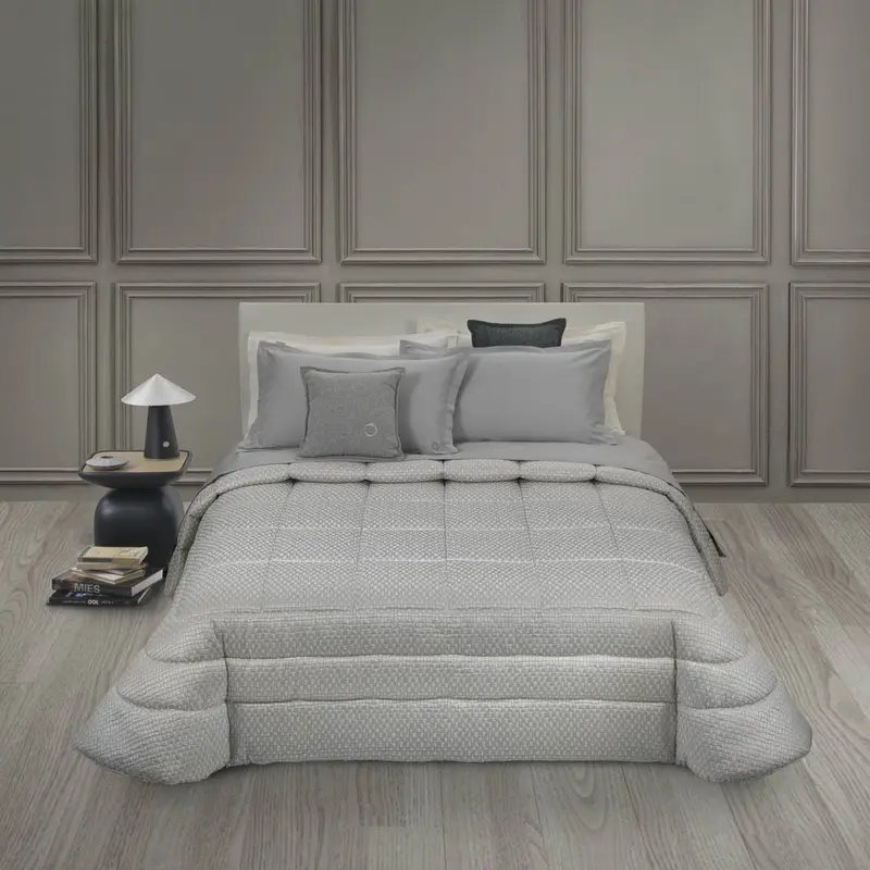 Trapunta Trussardi Mosaic Moderno in Raso Jacquard