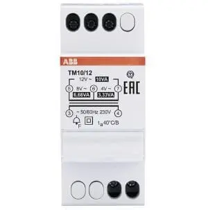 Trasformatore ABB TM1012 Sicurezza - 230V/4-8-12V DIN 10W Multi-Tensione Economico