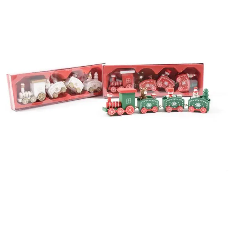 Trenino In Lefgno 4 Vagoni 20X4.5X3Cm 22844 X1