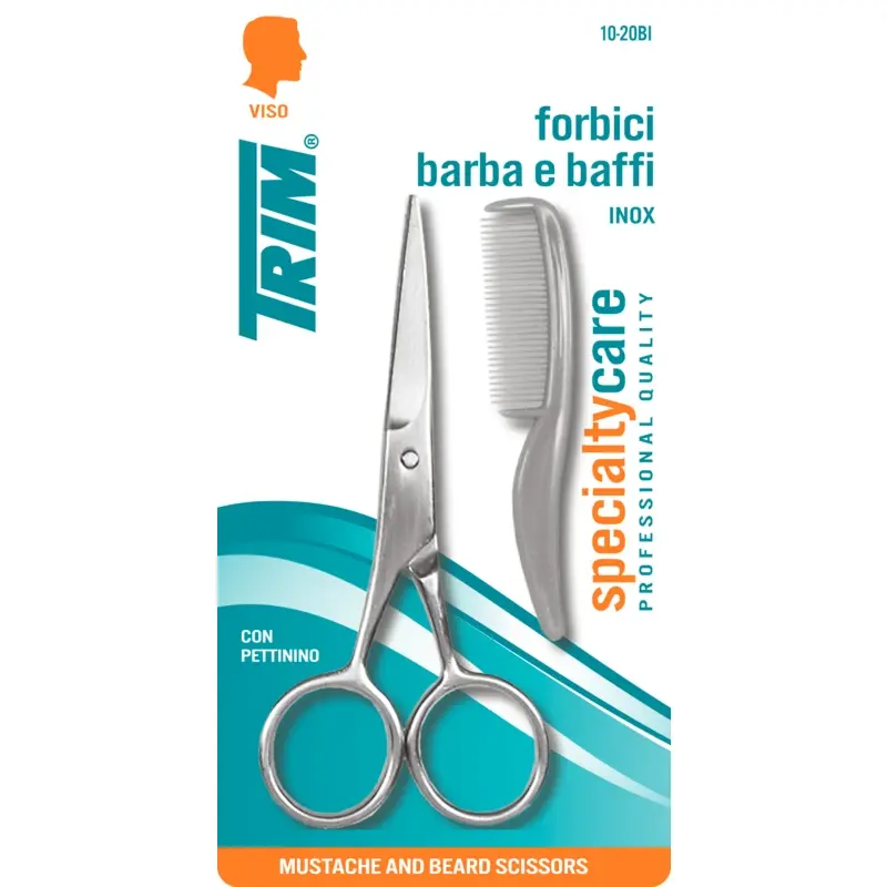 TRIM FORBICE BARBA/BAFFI+PETTININO INOX 10-20 BI