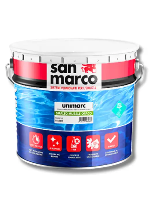 UNIMARC SMALTO MURALE OPACO Lt 10 San Marco