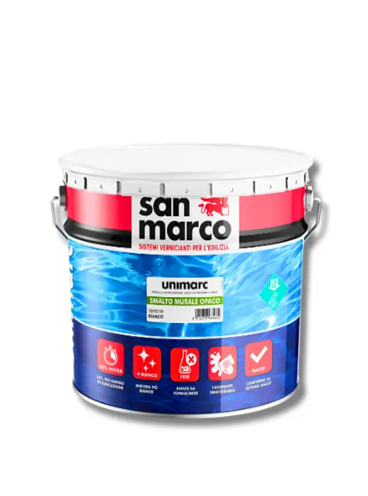 UNIMARC SMALTO MURALE OPACO Lt 2,5 San Marco