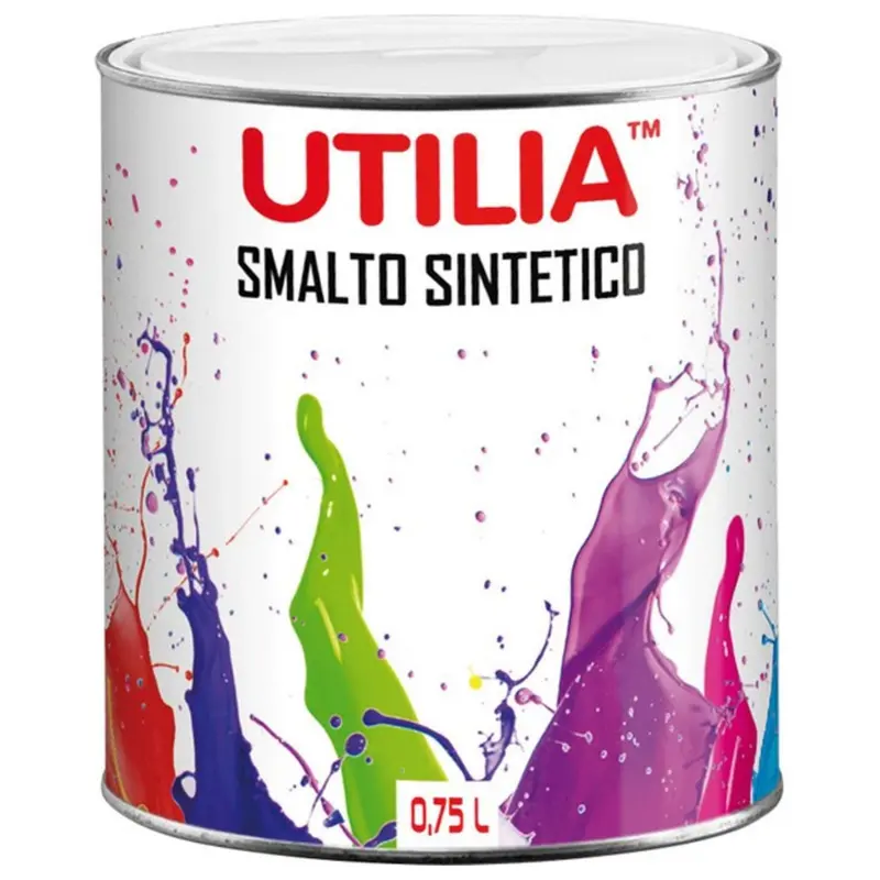 Utilia Smalto Sintetico Ml. 750 Giallo Girasole - 6 Pz