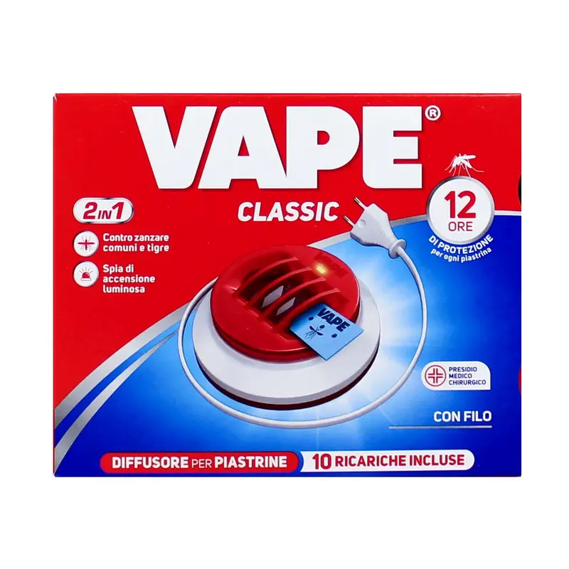 VAPE MAT INSETTICIDA DIFFUSORE FILO + 10 PIASTRINE