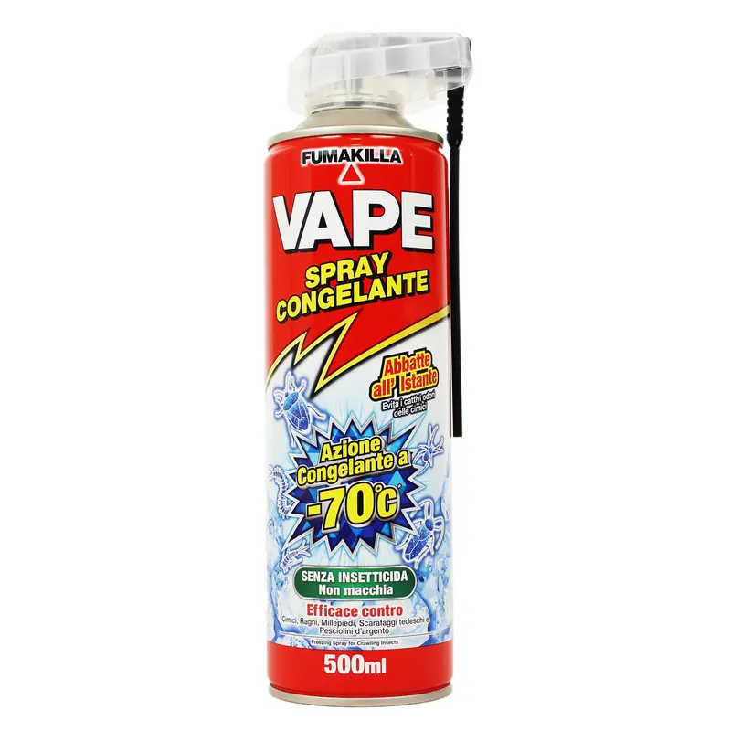 VAPE SPRAY CONGELANTE ABBATTE ALL'ISTANTE SENZA INSETTICIDA 500 ML