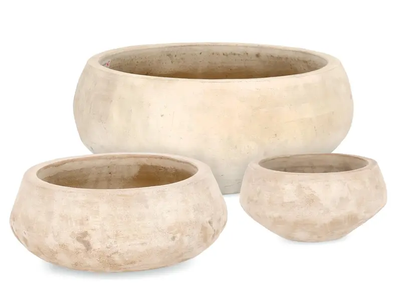 Vaso ciotola in terracotta beige | rohome