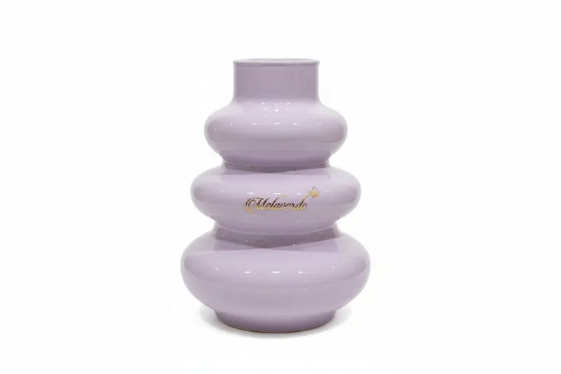 Vaso ginevra in vetro h.17cm lilla | Rohome