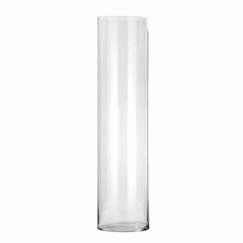 Vaso in vetro a cilindro trasparente h. 80cm | rohome