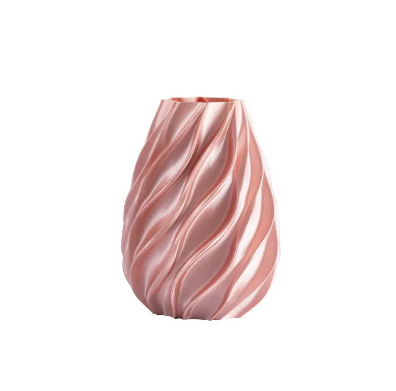 Vaso twist Melaverde in PLA H.21cm cipria | Rohome
