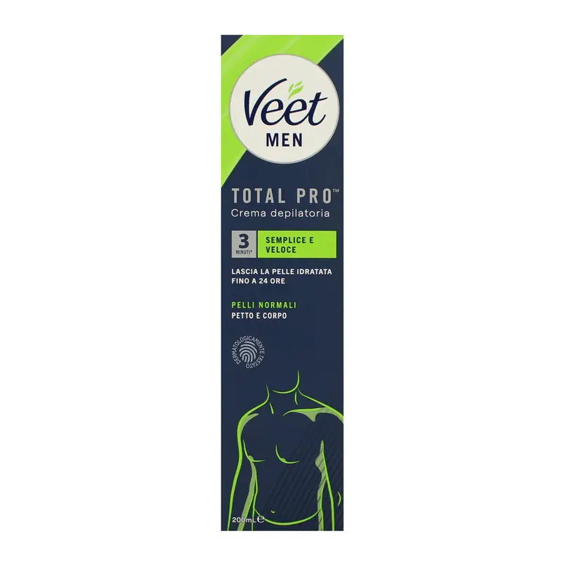VEET MEN CREMA DEPILATORIA PER PETTO e CORPO PELLI NORMALI 200 ML