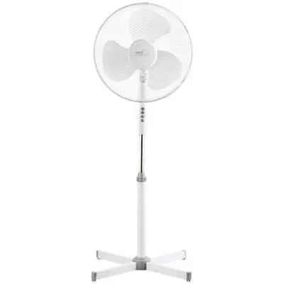 Ventilatore da Pavimento Oscillante Melchioni 40cm 40W - 3 Velocità Bianco 125cm