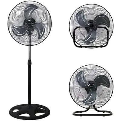 Ventilatore Industriale Oscillante Melchioni 45cm 45W - Pavimento/Tavolo Metallo