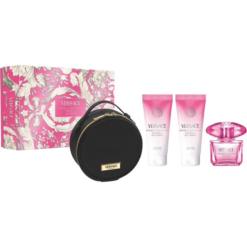 VERSACE BRIGHT CRYSTAL ABSOLU COFANETTO EDP 90 ML + GEL DOCCIA 100 ML + LATTE CORPO 100 ML