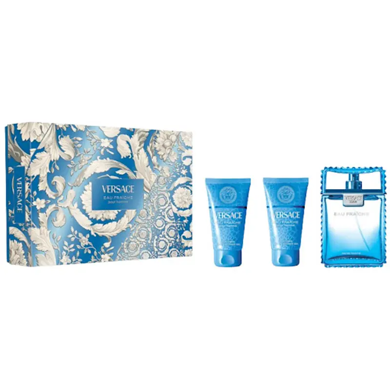 VERSACE EAU FRAICHE COFANETTO EDT 50 ML + DOCCIA GEL 50 ML + AFTER SHAVE BALM 50 ML