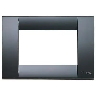 VIMAR 16743.15 Placca Serie IDEA Classica 3 Moduli Grafite - Design Tradizionale Raffinato
