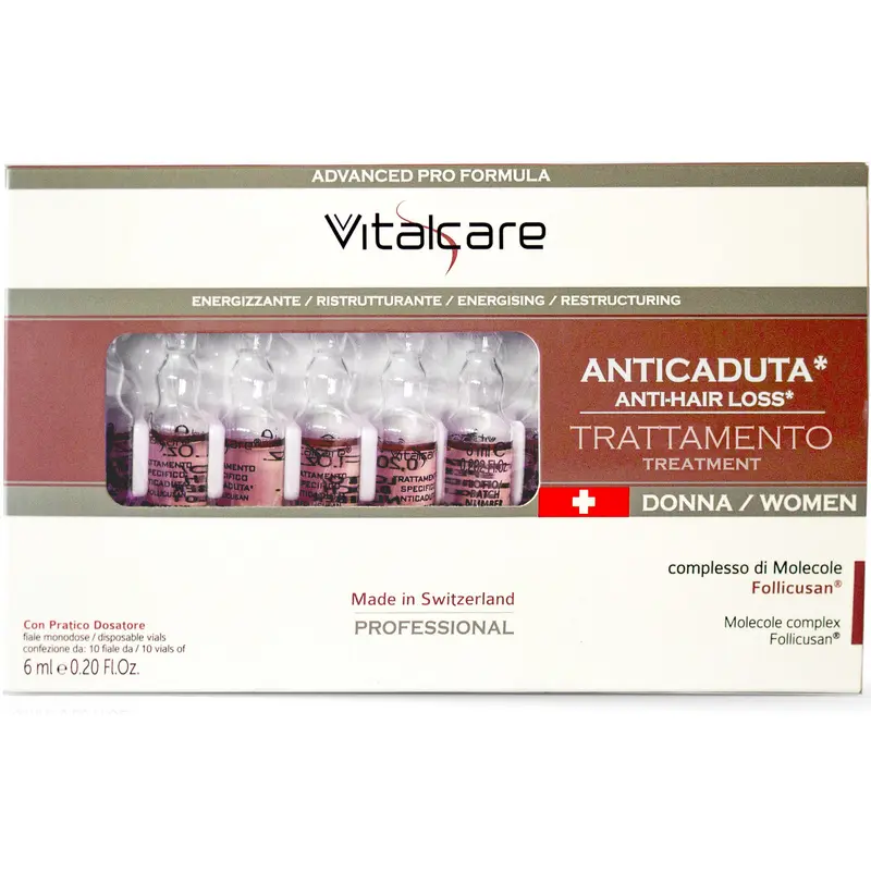 VITALCARE ANTICADUTA 10 FIALE 6 ML TRATTAMENTO DONNA