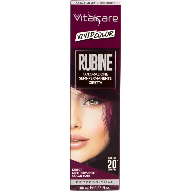 VITALCARE VIVID COLOR RUBINE COLORAZIONE CAPELLI SEMI PERMANENTE 100 ML