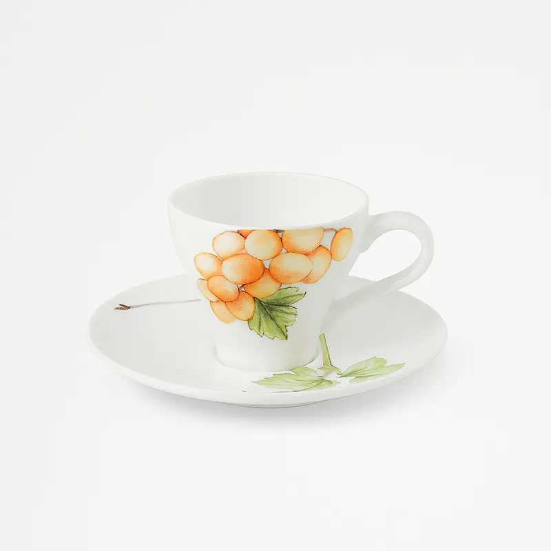 Wald Amabile Tazzina Caffè Porcellana Decoro Uva 8,5 cl