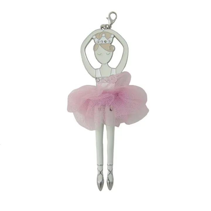 Wald Ballerina Metallo Smaltato Tulle Strass 11.5 Cm