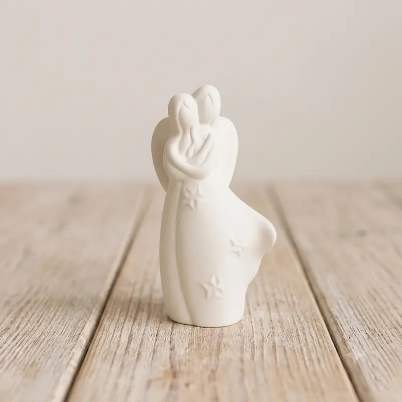 Wald Statua Angeli Abbraccio H18 Ceramica Kergres