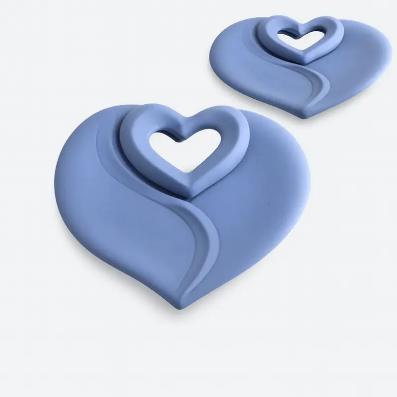 Weds Svuotatasche Vide Poche Cuori Biscuit 16x17 cm blu