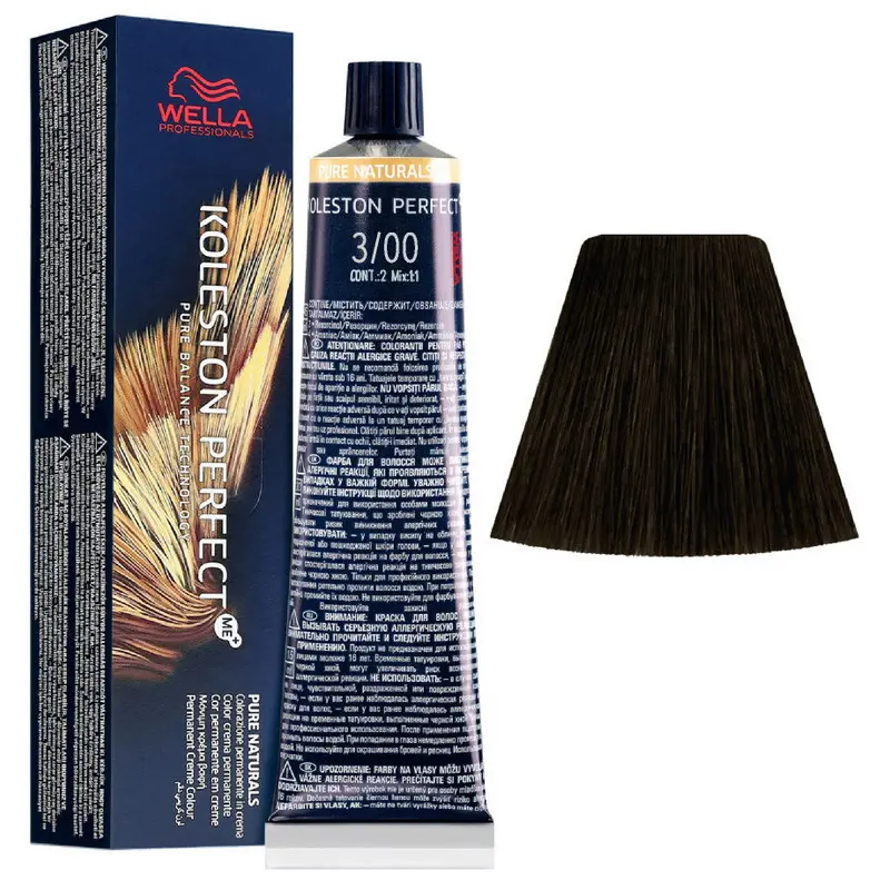 WELLA KOLESTON PERFECT ME PURE NATURALS TINTURA CAPELLI 3/00 CASTANO SCURO NATURALE