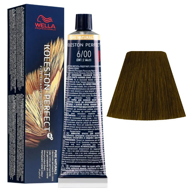 WELLA KOLESTON PERFECT ME PURE NATURALS TINTURA CAPELLI 6/00 BIONDO SCURO NATURALE PURO