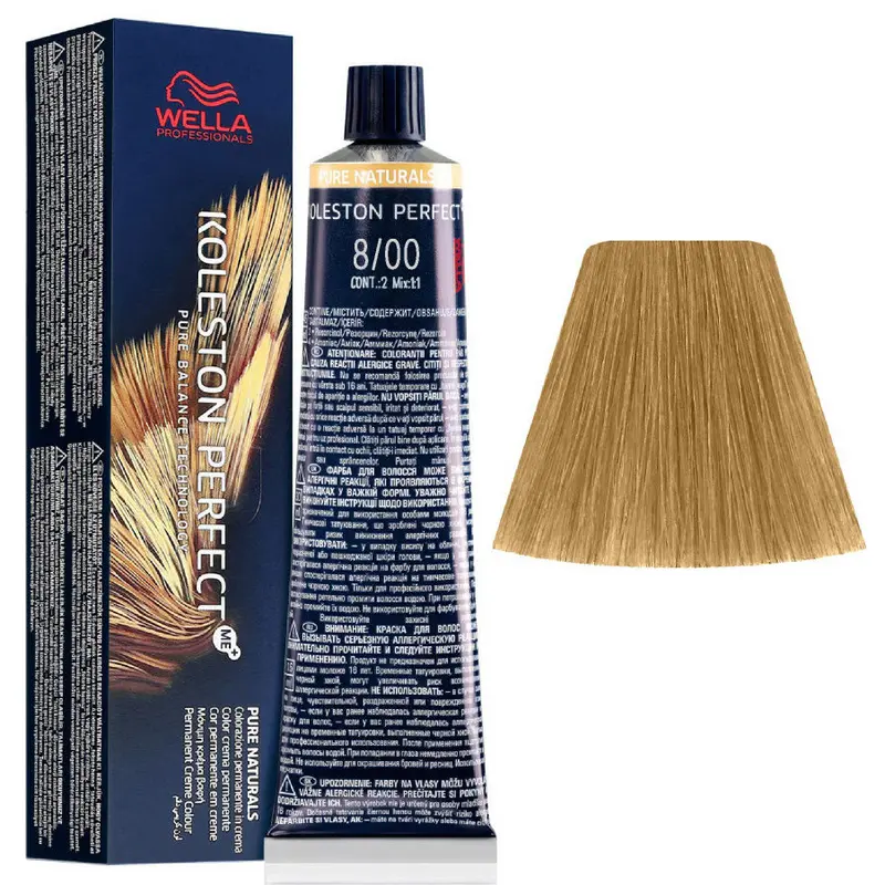 WELLA KOLESTON PERFECT ME PURE NATURALS TINTURA CAPELLI 8/00 BIONDO CHIARO NATURALE