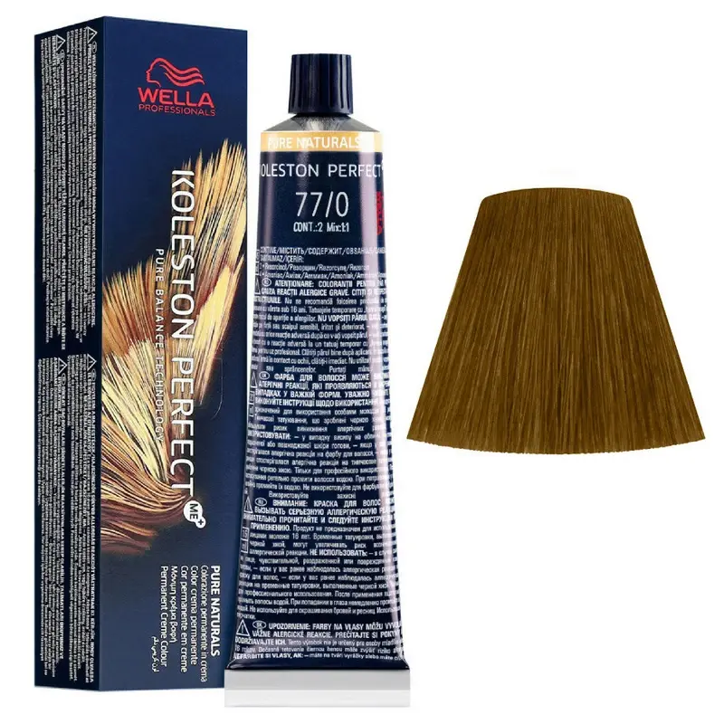 WELLA KOLESTON PERFECT ME PURE NATURALS TITNTURA CAPELLI 77/0 BIONDO MEDIO INTENSO