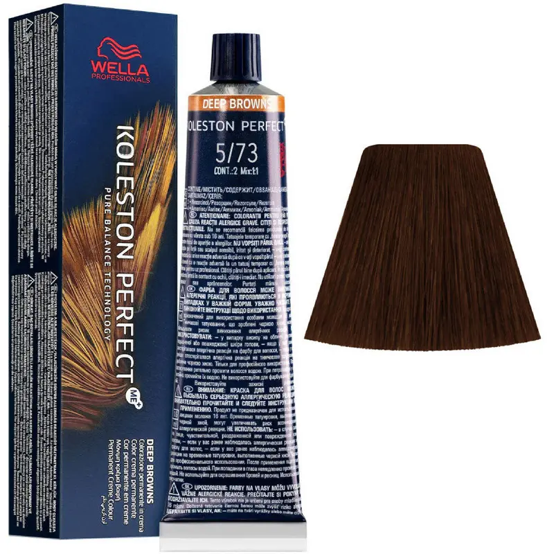 WELLA KOLESTON PERFECT PURE NATURAL 5/73 CASTANO CHIARO SABBIA DORATO