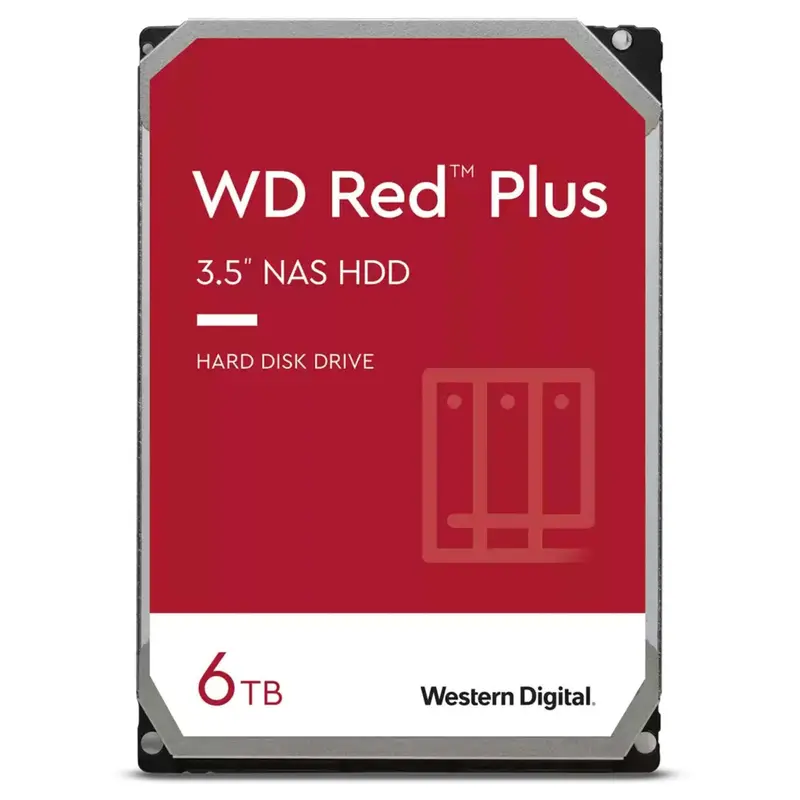 Western Digital Hard Disk Red Plus 6Tb 3.5 SATA 256MB