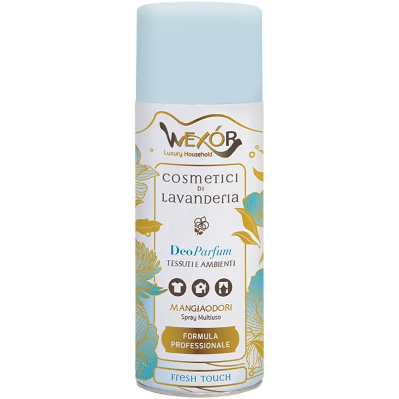 WEXOR COSMETICI di LAVANDERIA DEO PARFUM TESSUTI e AMBIENTI MANGIAODORI FRESH TOUCH SPRAY 400 ML