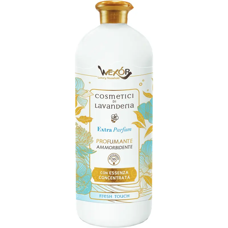 WEXOR COSMETICI DI LAVANDERIA PROFUMANTE AMMORBIDENTE CON ESSENZA CONCENTRATA FRESH TOUCH 1000 ML 55 TRATTAMENTI