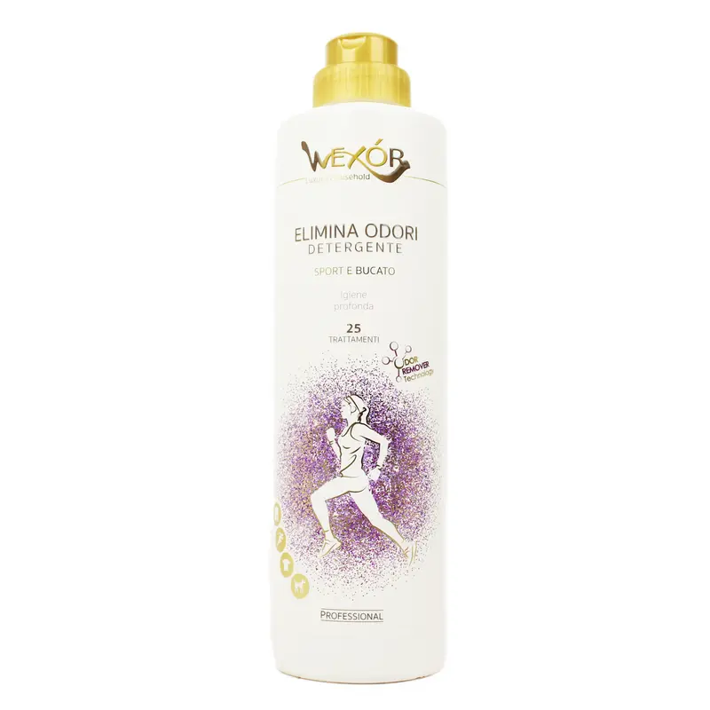 WEXOR ELIMINA ODORI DETERGENTE SPORT E BUCATO 25 TRATTAMENTI 750 ML