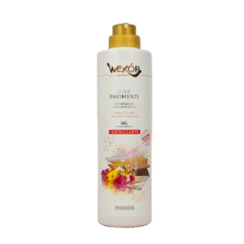 WEXOR ELISIR PAVIMENTI DETERGENTE CON MICROCAPSULE GEL PROFUMANTE IGIENIZZANTE MONOJ DI TAHITI, LIME E FIORI DEL BRASILE 750 ML