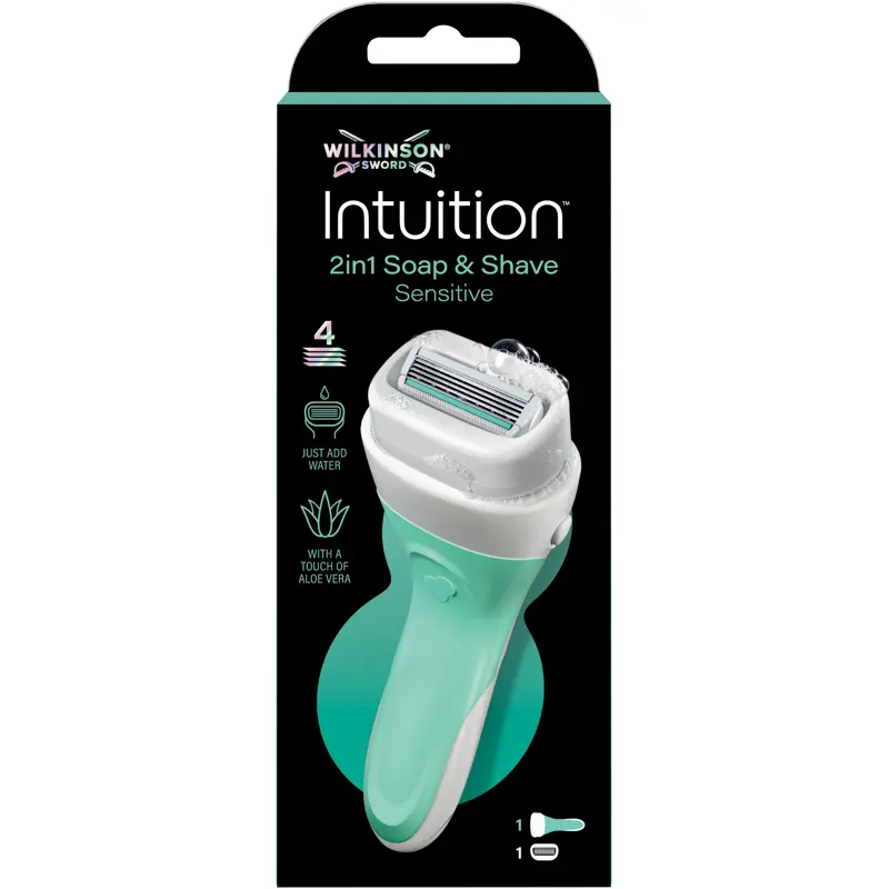 WILKINSON INTUITION SENSITIVE 2in1 SOAP & SHAVE RASOIO
