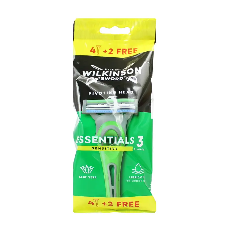 WILKINSON RASOIO ESSENTIAL 3 SENSITIVE PIVOT 4+2 PEZZI