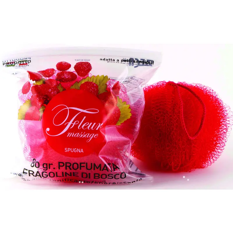 ZECA FLEUR MASSAGE SPUGNA RETE PROFUMATA FRAGOLINE DI BOSCO 80 grammi