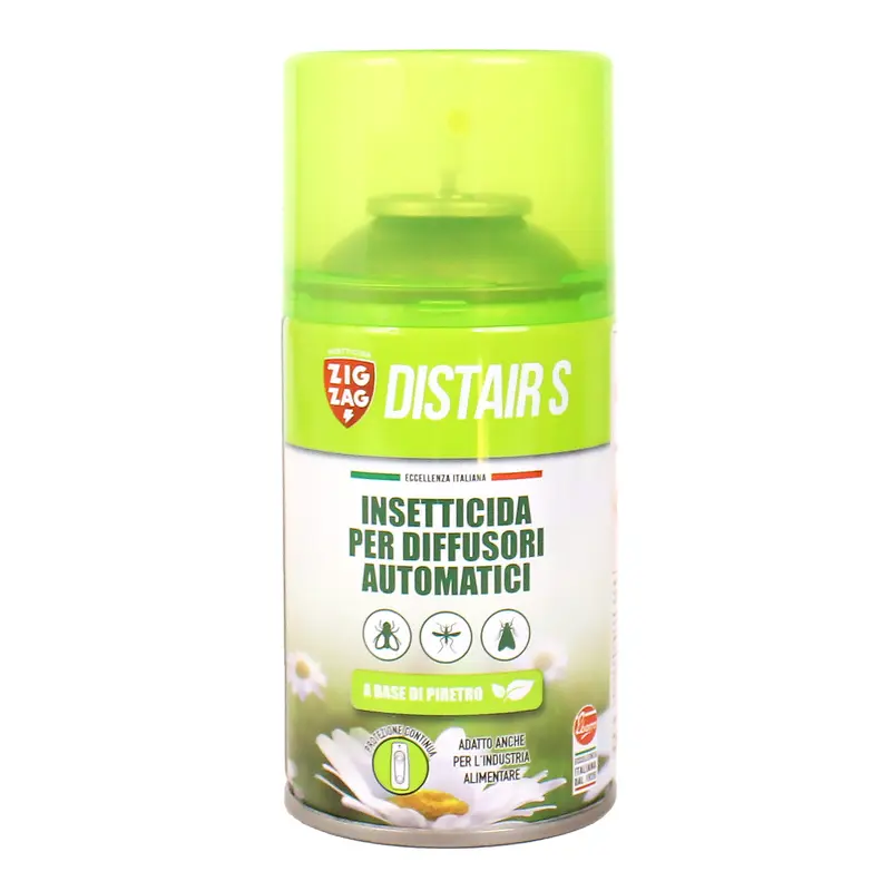 ZIG ZAG INSETTICIDA REPELLENTE AL PIRETRO PLUS 250 ML x EROGATORE AUTOMATICO RICARICA