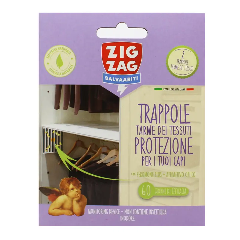 ZIG ZAG SALVA ABITI 2 TRAPPOLE PER TARME DEI TESSUTI